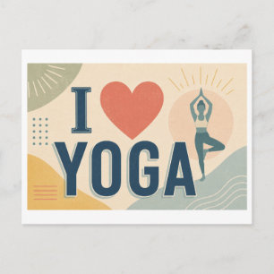 "Ik [Hart] Yoga" Briefkaart