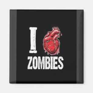 Ik hart zombies magnet magneet