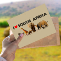 Ik hart Zuid-Afrika Wildlife Collage
