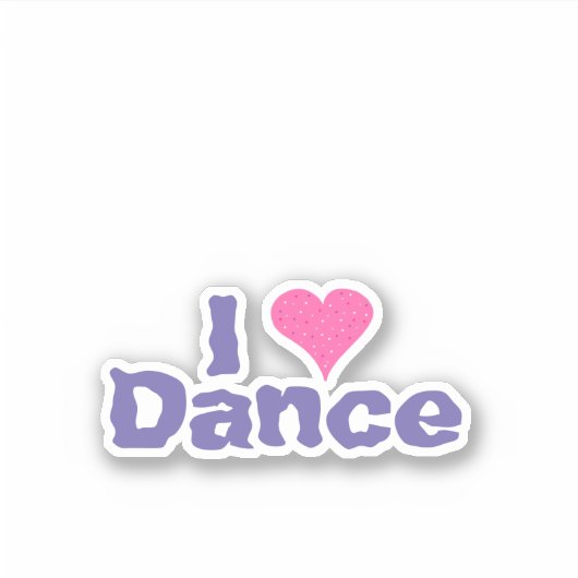 Ik hartdans sticker (Voorkant)