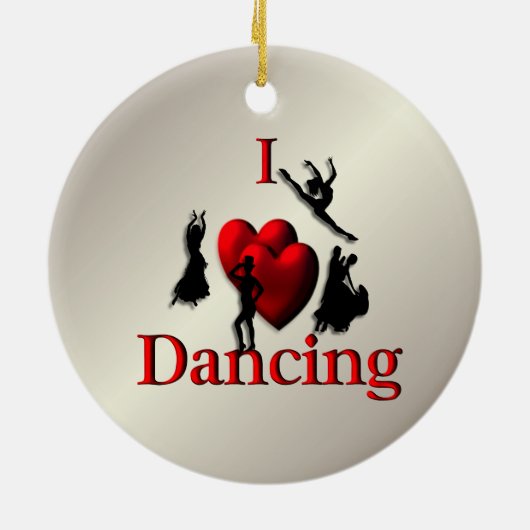 Ik hartdansen goud keramisch ornament (Achterkant)