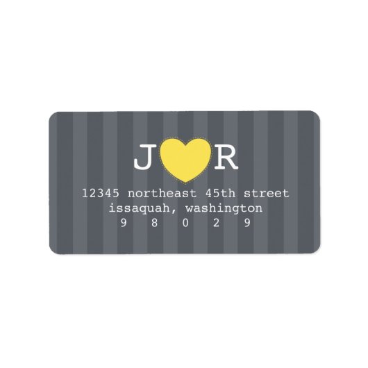 Ik hartje je adreslabel etiket (Voorkant)