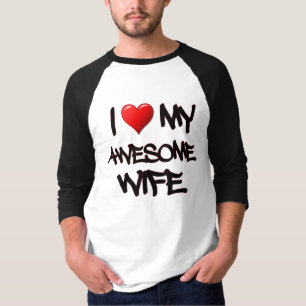 Ik hartje mijn Geweldige vrouw T-shirt