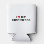 Ik hartje mijn reddingshond Koelbox Blikjeskoeler (Achterkant)