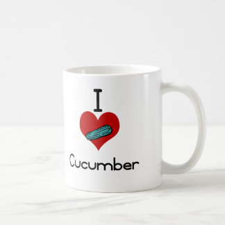 Ik hartliefde komkommer koffiemok