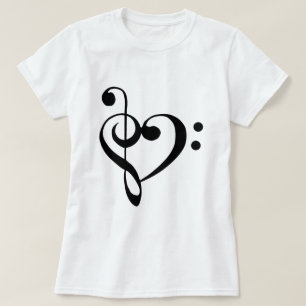 Ik hartmuziek t-shirt