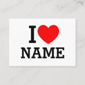 Ik hartnaam aanbevelingskaartje (Voorkant)