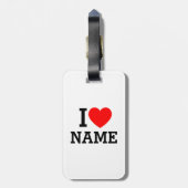 Ik hartnaam bagagelabel (Achterkant verticaal)