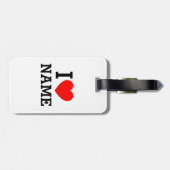 Ik hartnaam bagagelabel (Achterkant horizontaal)