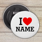 Ik hartnaam button flesopener