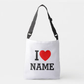 Ik hartnaam crossbody tas (Voorkant)