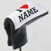 Ik hartnaam golfheadcover (3/4 voorkant)
