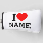 Ik hartnaam golfheadcover (Voorkant)