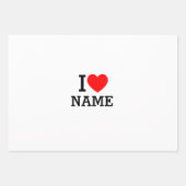 Ik hartnaam inpakpapier vel (Voorkant 2)