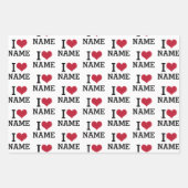 Ik hartnaam inpakpapier vel (Voorkant 3)