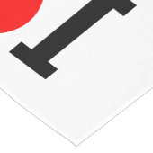 Ik hartnaam korte tafelloper (Hoek)