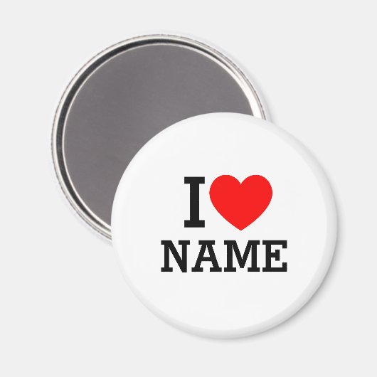 Ik hartnaam magneet (Voorkant / Achterkant)