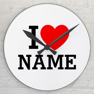 Ik hartnaam ronde klok