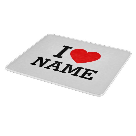 Ik hartnaam snijplank (Hoek)