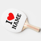 Ik hartnaam tafeltennisbatje (Zijkant)