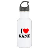 Ik hartnaam waterfles  (Voorkant)