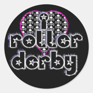 Ik hartritme derby ronde sticker