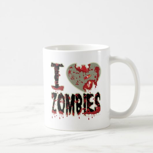 Ik hartzombies! koffiemok (Rechts)
