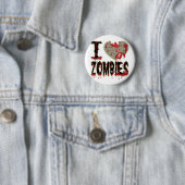 Ik hartzombies! ronde button 5,7 cm (In situ)