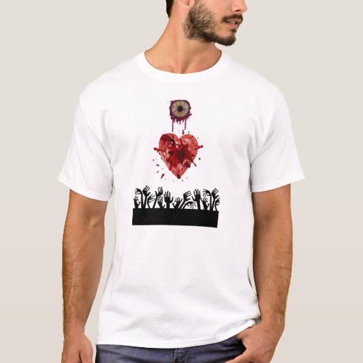 Ik hartzombies t-shirt (Voorkant)
