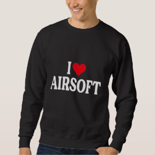 Ik Heart Airsoft met Red hart Ik hou van Airsoft Trui
