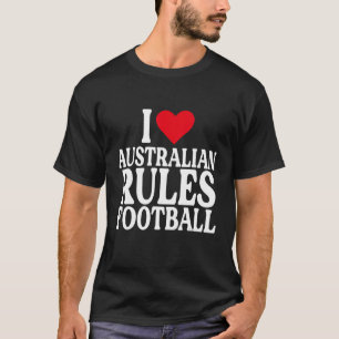 Ik Heart Australian football Ik hou van Australisc T-shirt
