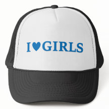 Ik "Heart" Girls Trucker Pet