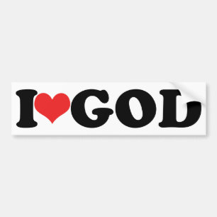 Ik Heart God Bumpersticker
