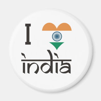 Ik "Heart" India - Ik hou van India Magneet