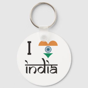 Ik "Heart" India - Ik hou van India Sleutelhanger