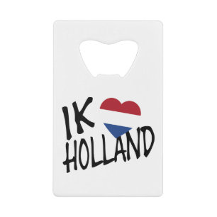 Ik Heartflag Holland bk op wt bocnt Kredietkaart Flessenopener