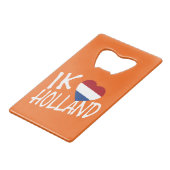 Ik Heartflag Holland en poids sur ou bocal (Dos Angle)