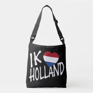 Ik Heartflag Holland op bk cbbcnt Crossbody Tas