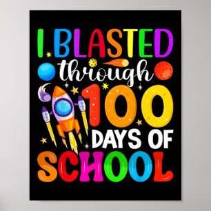 Ik heb 100 dagen aan schooltijd doorgebracht, 100 poster