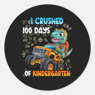 Ik heb 100 dagen gespoeld met de kindertuin ronde sticker