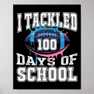 Ik heb 100 dagen getrapt Football jongens Kinder 1 Poster