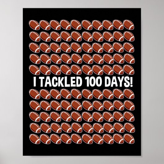 Ik heb 100 dagen getrapt op school, 100e dag feest poster (Voorkant)