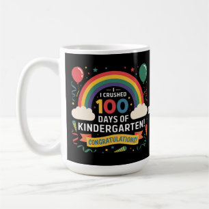 Ik heb 100 dagen kleuterschool overleefd Aangepast Koffiemok