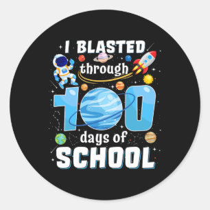 Ik heb 100 dagen school doorgebracht, 100e dag the ronde sticker