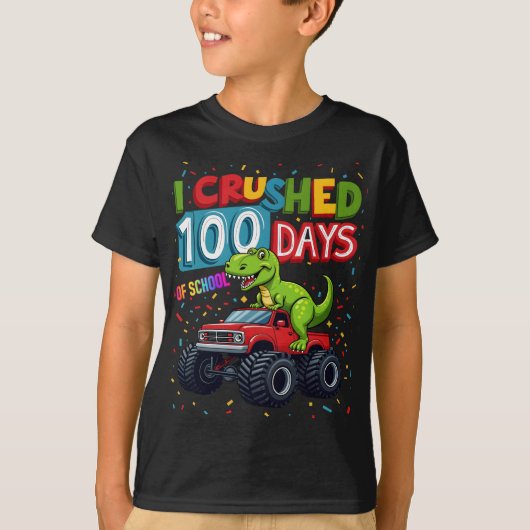 Ik heb 100 dagen school gekraakt t-shirt (Voorkant)
