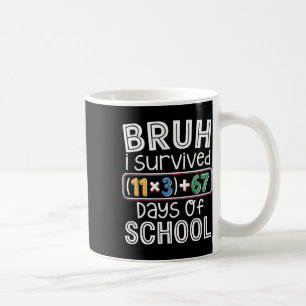 Ik heb 100 dagen school overleefd Bruh wiskunde ve Koffiemok