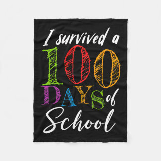 Ik heb 100 dagen school overleefd voor leraar en s fleece deken