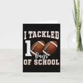Ik heb 100 dagen schoolvoetbal aangepakt 100e dag kaart (Voorkant)