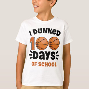 Ik heb 100 dagen van de Basketball Boy T-shirt
