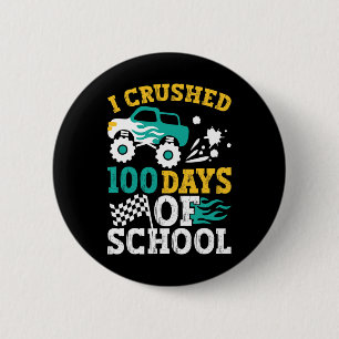 Ik heb 100 dagen van de schoolMonster Truck Kinder Ronde Button 5,7 Cm